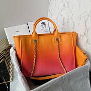 Chanel orange A66941 large shopping bag - 5