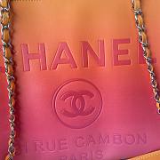 Chanel orange A66941 large shopping bag - 2