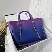 Chanel purple A66941 large shopping bag - 3