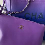 Chanel purple A66941 large shopping bag - 2