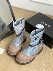 Chanel denim short boots - 2