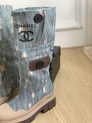 Chanel denim high boots - 5