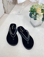 Dior black velvet slippers - 4