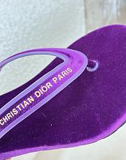 Dior purple velvet slippers - 6