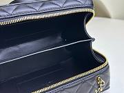 Chanel camera box black leather bag  - 5