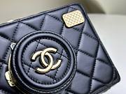 Chanel camera box black leather bag  - 4