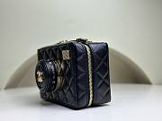 Chanel camera box black leather bag  - 3