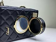 Chanel camera box black leather bag  - 2