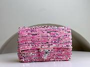 Chanel CF Multicolor Pink Sequins Lambskin Flap Bag - 1