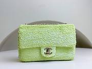 Chanel CF Multicolor Green Sequins Lambskin Flap Bag - 1