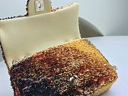 Chanel CF Multicolor Yellow Sequins Lambskin Flap Bag - 5