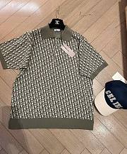 Dior Green Monogram Polo - 6