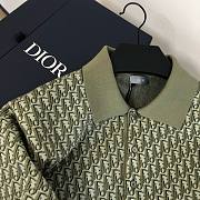 Dior Green Monogram Polo - 5