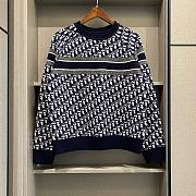 Dior blue monogram sweater  - 3