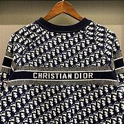 Dior blue monogram sweater  - 4