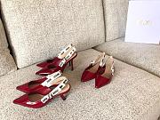 Dior red patent slingback heels - 1