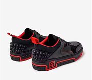 Christian Louboutin Astroloubi Black & Red Trainers - 2