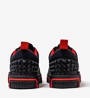 Christian Louboutin Astroloubi Black & Red Trainers - 3