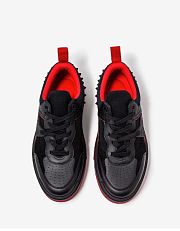 Christian Louboutin Astroloubi Black & Red Trainers - 5