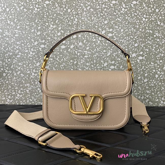 Valentino Garavani Loco beige shoulder bag - 1