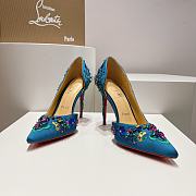 Christian Louboutin Artifice Strass 120mm Blue Heels  - 6