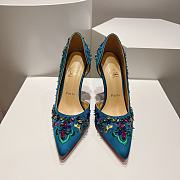 Christian Louboutin Artifice Strass 120mm Blue Heels  - 5