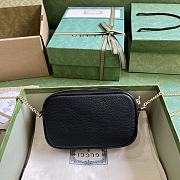 Gucci GG super mini black chain bag - 4