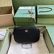 Gucci GG super mini black chain bag - 5