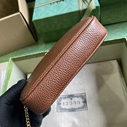 Gucci GG super mini brown chain bag - 4