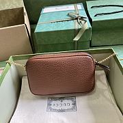 Gucci GG super mini brown chain bag - 2