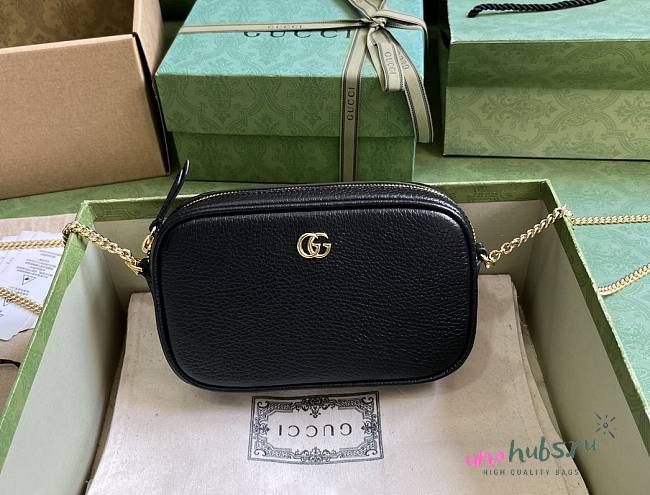 Gucci GG super mini black chain bag - 1