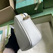 Gucci GG super mini white chain bag - 5