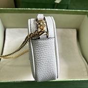 Gucci GG super mini white chain bag - 4