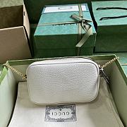 Gucci GG super mini white chain bag - 3