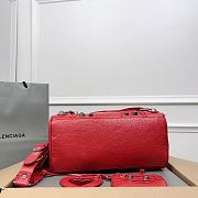 Balenciaga Medium Le Cagole Red Leather Bag - 3