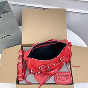 Balenciaga Medium Le Cagole Red Leather Bag - 4