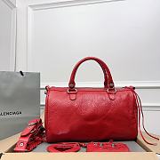 Balenciaga Medium Le Cagole Red Leather Bag - 6