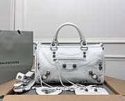 Balenciaga Medium Le Cagole White Leather Bag - 1