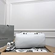 Balenciaga Medium Le Cagole White Leather Bag - 6