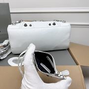 Balenciaga Medium Le Cagole White Leather Bag - 5