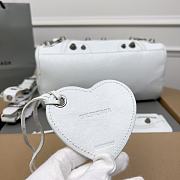 Balenciaga Medium Le Cagole White Leather Bag - 3