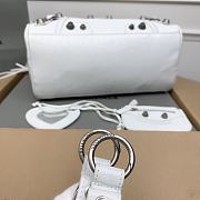 Balenciaga Medium Le Cagole White Leather Bag - 2