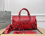 Balenciaga Medium Le Cagole Red Leather Bag - 1