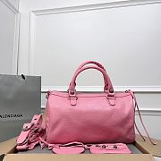 Balenciaga Medium Le Cagole Pink Leather Bag - 6