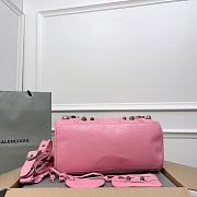 Balenciaga Medium Le Cagole Pink Leather Bag - 5