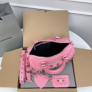 Balenciaga Medium Le Cagole Pink Leather Bag - 4