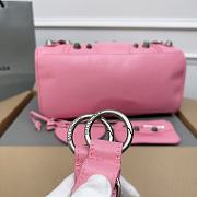 Balenciaga Medium Le Cagole Pink Leather Bag - 3