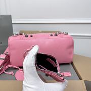 Balenciaga Medium Le Cagole Pink Leather Bag - 2