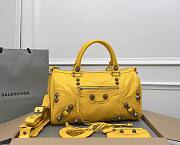 Balenciaga Medium Le Cagole Yellow Leather Bag - 1