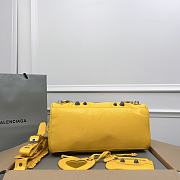 Balenciaga Medium Le Cagole Yellow Leather Bag - 4